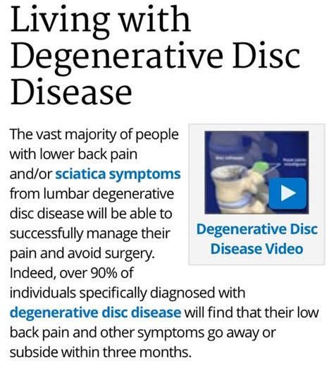 Living with Degenerative Disc Disease | Degenerative disc disease