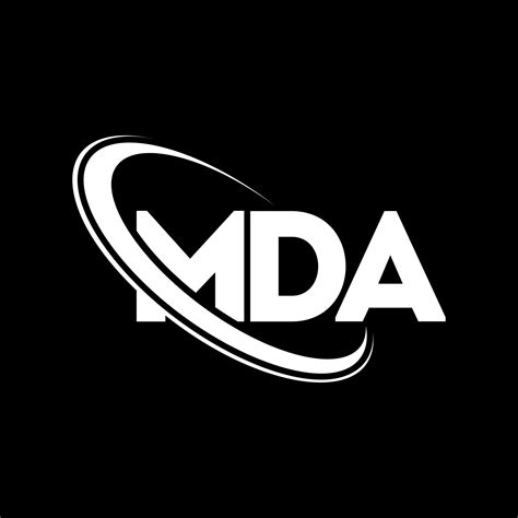 logotipo mda. carta mda. diseño del logotipo de la letra mda. logotipo de mda iniciales ...