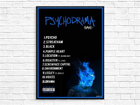 Dave Psychodrama Album Poster - Etsy