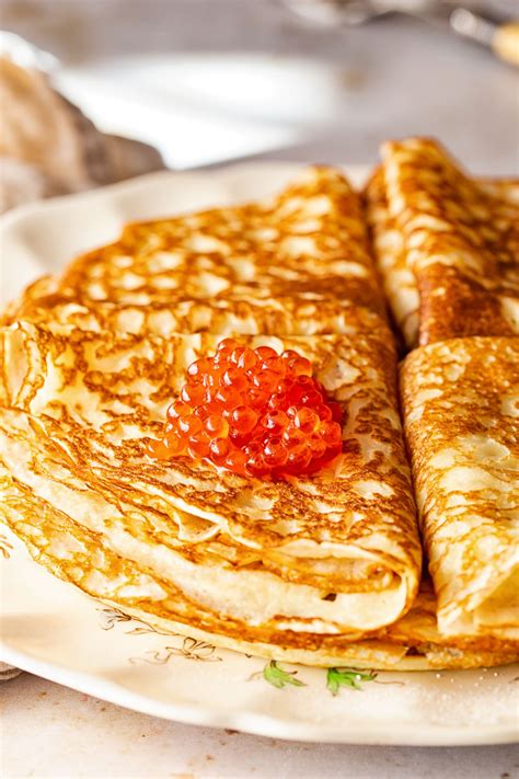 Russian Crepes Blini (VIDEO) Thin and delicate pancakes