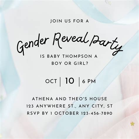 Free Custom Printable Gender Reveal Invitation Templates, 56% OFF