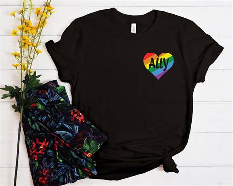 Ally Shirt Ally T-Shirt LGBTQ Pride Shirt Ally Pride | Etsy