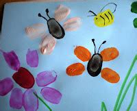 Preschool Playbook: Fingerprint Flowers and Bugs