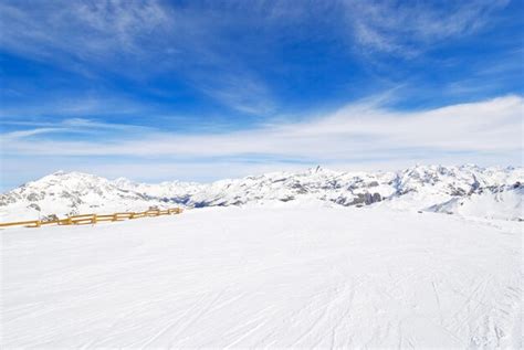 Premium Photo | View of skiing area in Paradiski region France