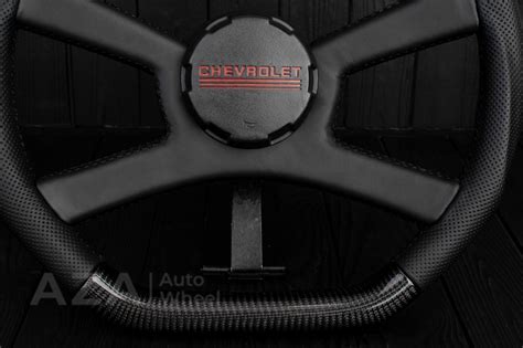 Steering wheel OBS GM, 1988-1994 Carbon fiber/Perforated leather (can be any color) - Aza Auto Wheel