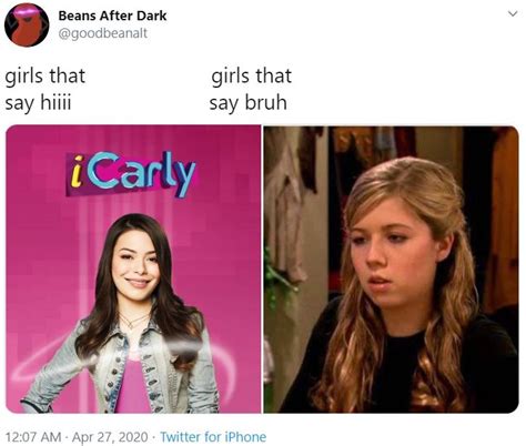 iCarly Girls Who Say Bruh | Girls Who Say Bruh vs. Girls Who Say Hiii | Know Your Meme