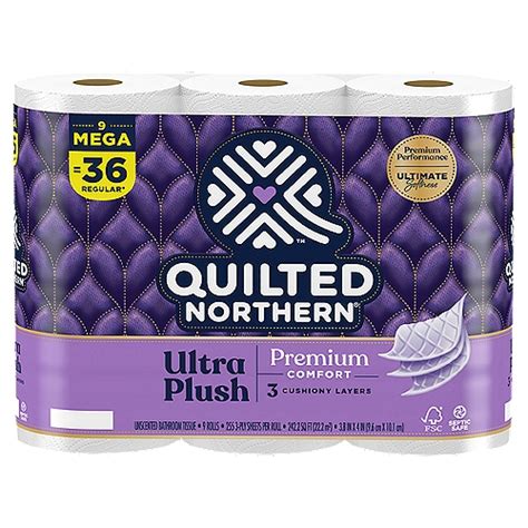 QUILTED NORTHERN ULTRA PLUSH® TOILET PAPER, 9 MEGA ROLLS - ShopRite