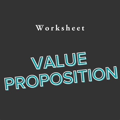 Value Proposition Worksheet — The W Source