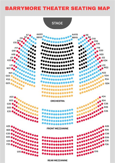 Barrymore Theater Seating Chart: Updated