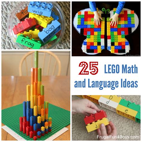 LEGO Learning: 25 Math and Language Ideas for Preschool through Third Grade - Frugal Fun For ...