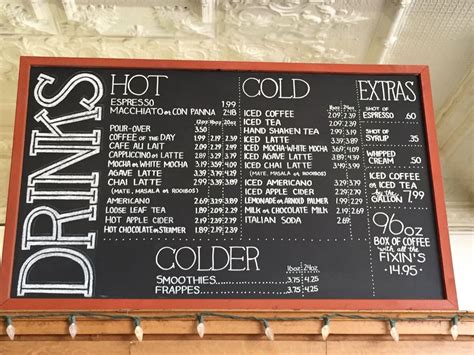Local coffee shop chalkboard menu... Almost too neat : PenmanshipPorn | Coffee shop menu, Diy ...