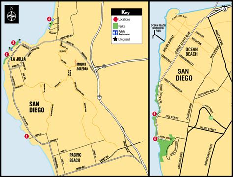 Shoreline Park Facilities and Permit Sites Map | Parks & Recreation | City of San Diego Official ...