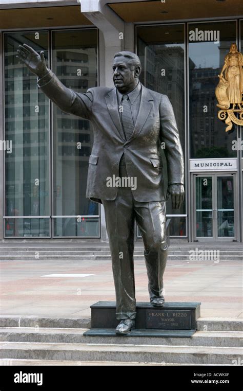 Statue of Frank L Rizzo Mayor of Philadelphia 1972 1980 Philadelphia ...