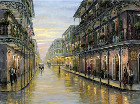 New Orleans Louisiana cityscapes Painting in Oil for Sale