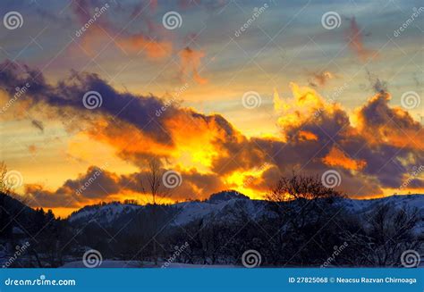 Dramatic sunset clouds stock photo. Image of beauty, pasture - 27825068