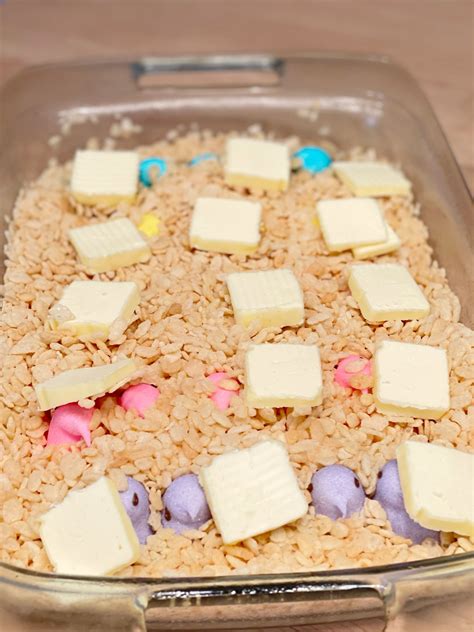 Quick and Easy Peep Rice Krispy Treat Recipe - The Curated Farmhouse