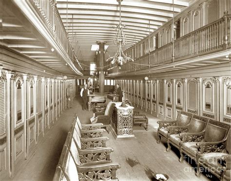 Riverboat Interior Positively No Gambling Circa 1900 Photograph by California Views Archives Mr ...