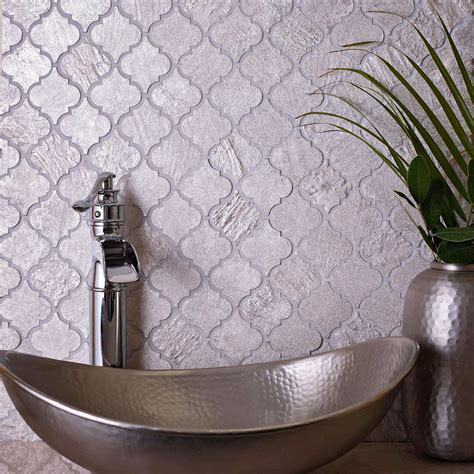 Arabesque Tile for Backsplash, Shower, Fireplace Surround