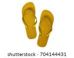 Orange & Yellow Stripe Flip Flops Free Stock Photo - Public Domain Pictures