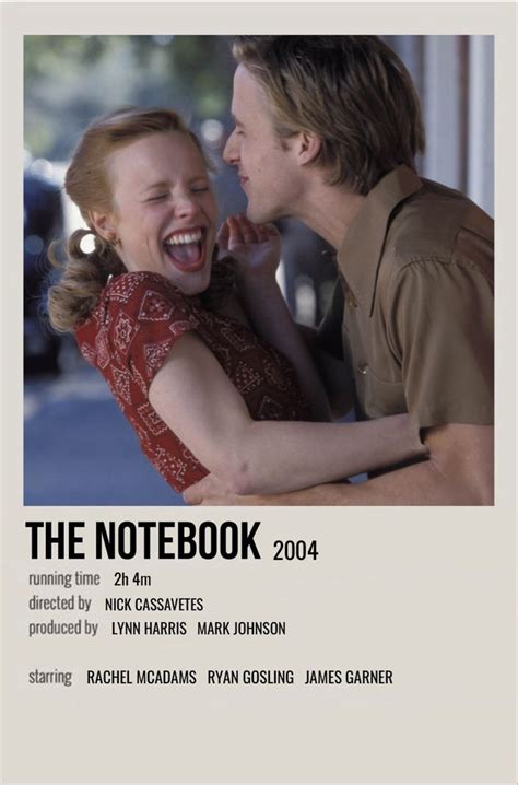 The Notebook Movie Poster Credits