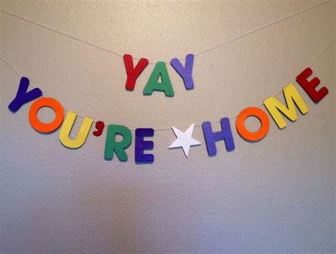 Yay You're Home Banner - Welcome Home Banner on Etsy, $15.00 | Banners | Pinterest | Banners ...