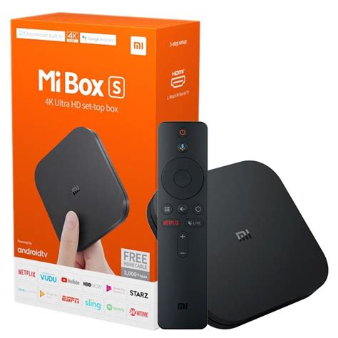 Mi Box S – 4K Ultra HD Streaming Media Player – Google Assistant | Chromecast Built-in ...