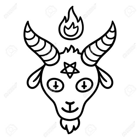 the head of a horned animal with horns and stars on it's forehead is ...