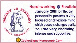 January 20 Zodiac (Aquarius) Horoscope Birthday Personality and Lucky ...