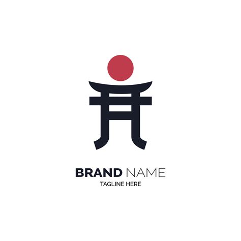 japanese torii gate culture symbol logo for brand or company 4984551 ...