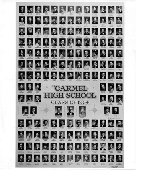 1964 Class Picture - Carmel High School Alumni Association