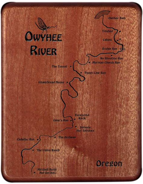 OWYHEE RIVER Map Fly Box Handcrafted Custom Designed Laser - Etsy