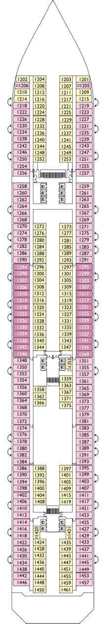 Costa Pacifica Deck plan & cabin plan