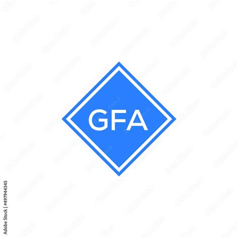 GFA letter design for logo and icon.GFA monogram logo.vector ...