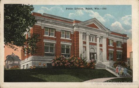 Public Library Beloit, WI Postcard