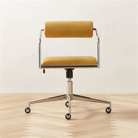 Orsen Modern Saddle Leather Office Chair + Reviews | CB2