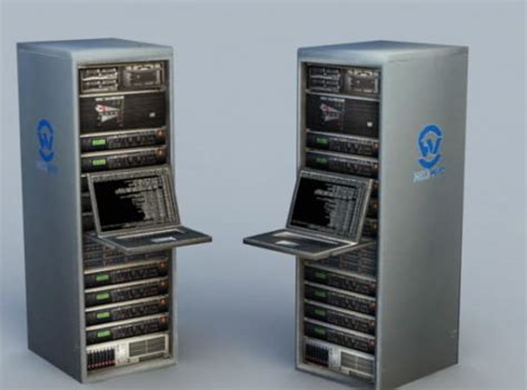 Data Center Server Rack Tower 3D Model - .Obj - 123Free3DModels