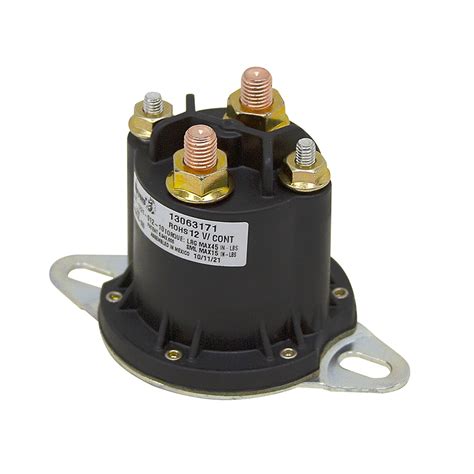 12 Volt DC SPST Cont Duty Insulated Solenoid | DC Relays Contactors & Solenoids | Relays ...