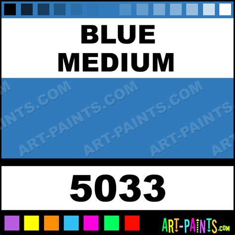 Blue Medium Matte Metal and Metallic Paints - 5033 - Blue Medium Paint ...