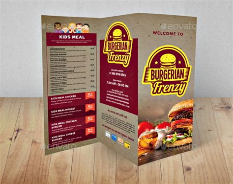 Fast Food Pamphlet Design - Design Talk