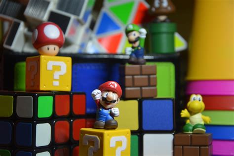 Free Images : play, color, yellow, toy, lego, small fresh, super mario ...