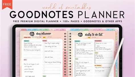 Free Planner Pdf For Goodnotes - Printable Templates Free