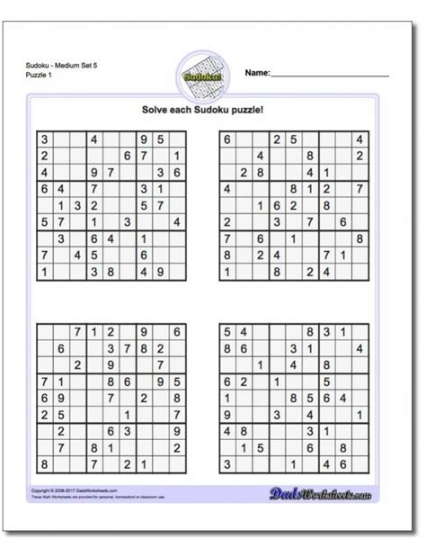 Pindadsworksheets On Math Worksheets | Sudoku Puzzles, Math | Printable Sudoku 4 Per Page Blank ...