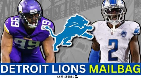 Detroit Lions Mailbag Rumors: Lions Trade For Brian Burns? Sign Chris Jones? Lions Free Agency ...