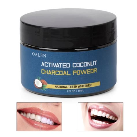 59g Coconut shell Activated Charcoal Carbon Tooth Teeth Whitening Powder Natural Teeth Whitener ...