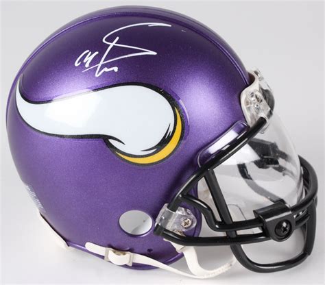 Stefon Diggs Signed Vikings Mini Helmet with Visor (TSE) | Pristine Auction