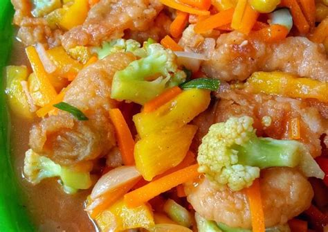 Resep Udang Goreng Tepung Saus Asam manis oleh Ananda_Kumalasari - Cookpad