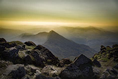 Top Of Mountain In Snowdon Free Stock Photo - Public Domain Pictures