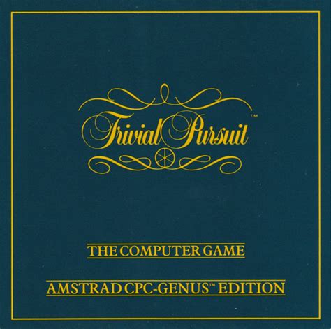 Trivial Pursuit: The Computer Game: Amstrad CPC Genus Edition Images ...