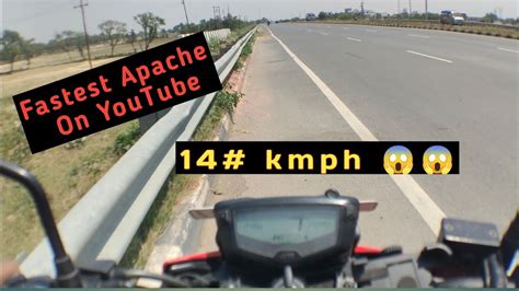 Apache 160 4v Top Speed | Fastest Apache On YouTube | @Motovenom16 - YouTube