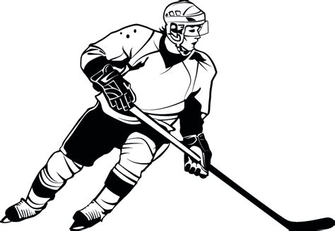 Hockey Player Vector Image | FreeVectors